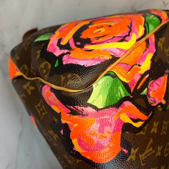 ❌❌ LOUIS VUITTON Monogram Roses Speedy 30 bag Stephen Sprouse vintage authentic - Picture 11 of 15